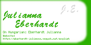 julianna eberhardt business card